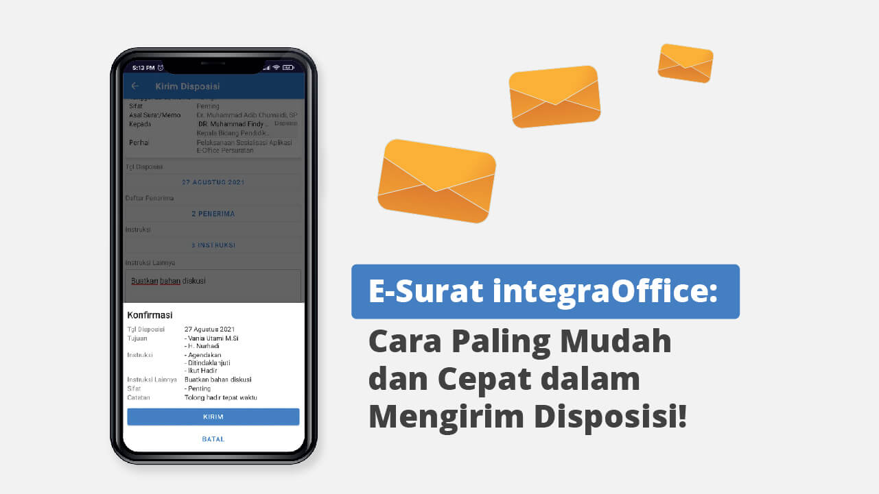 E-Surat integraOffice, Cara Paling Mudah dan Cepat dalam Mengirim Disposisi!