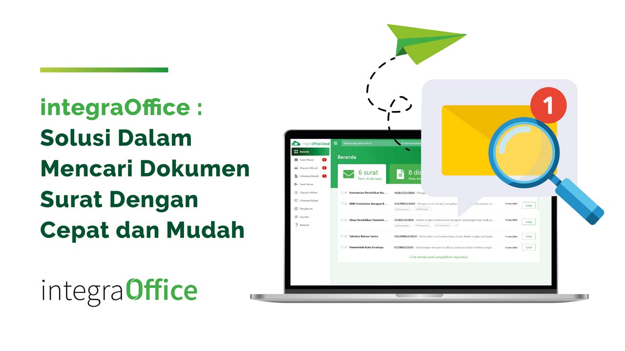 integraOffice : Solusi Dalam Mencari Dokumen Surat Dengan Cepat dan Mudah