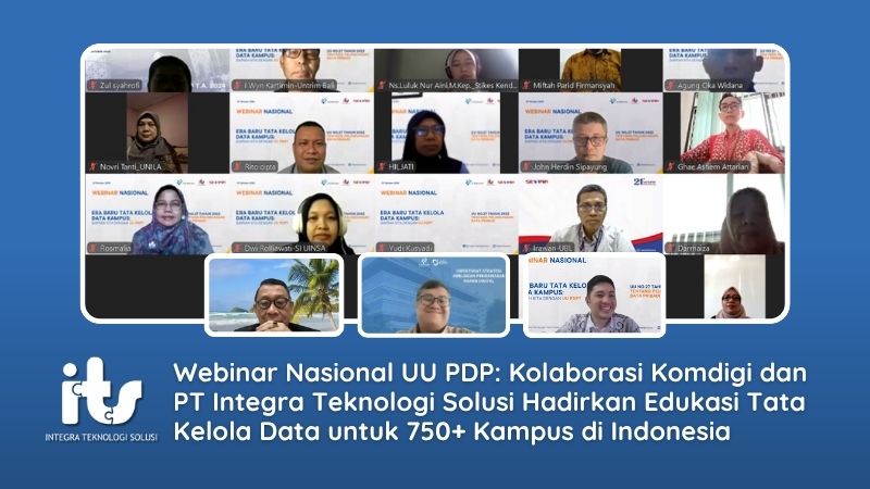 Webinar Nasional UU PDP Kolaborasi Komdigi dan PT Integra Teknologi Solusi Hadirkan Edukasi Tata Kelola Data untuk 750+ Kampus di Indonesia