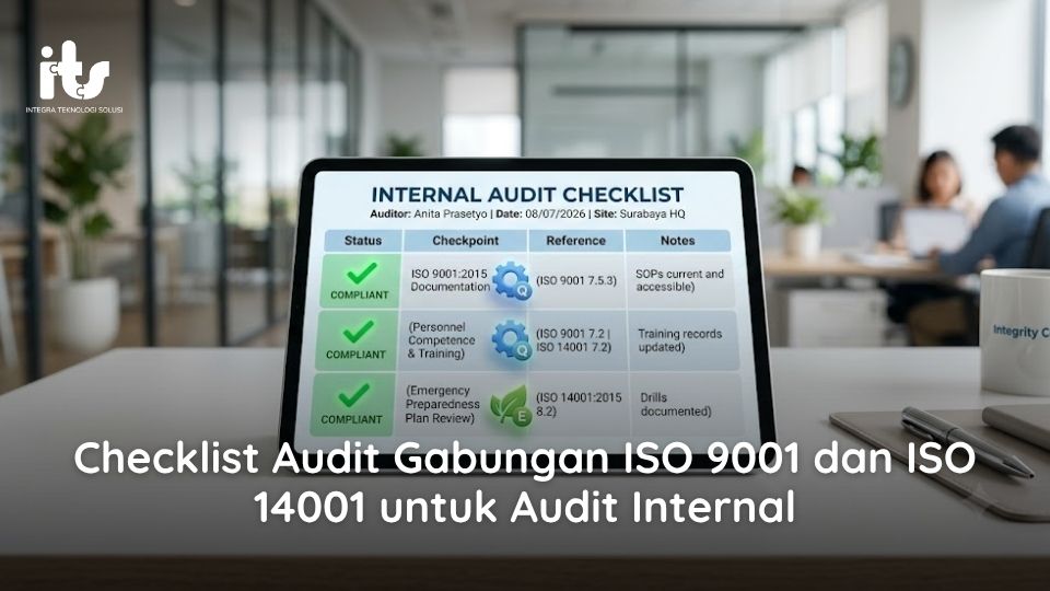 Checklist Audit Gabungan ISO 9001 dan ISO 14001 untuk Audit Internal