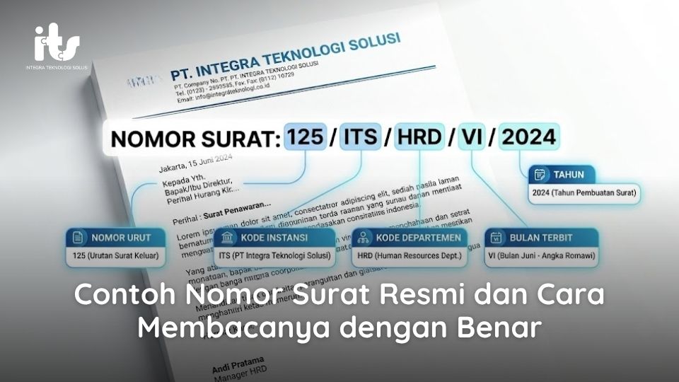 Contoh Nomor Surat Resmi dan Cara Membacanya dengan Benar