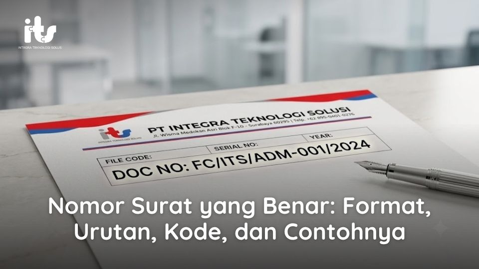 Nomor Surat yang Benar: Format, Urutan, Kode, dan Contohnya