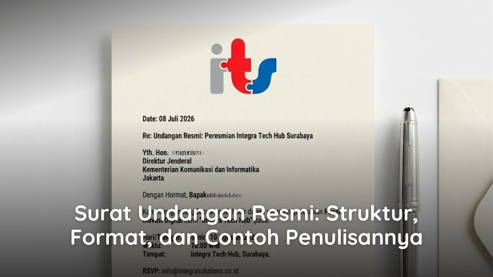 Surat Undangan Resmi: Struktur, Format, dan Contoh Penulisannya
