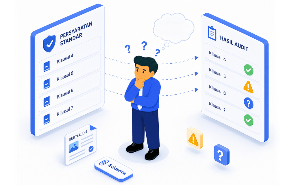 tidak yakin apakah audit sudah sesuai standar